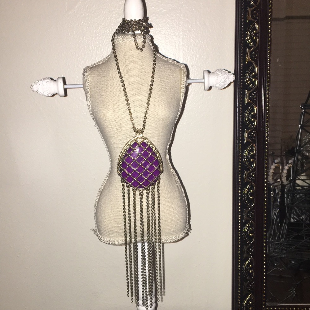 Long purple necklace 💜